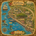 Treasure Map Tee - Lahaina Vintage Nautical Map Shirt