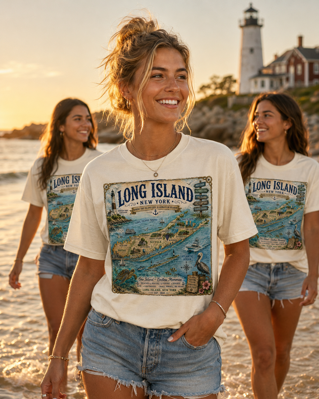 Treasure Map Tee - Long Island Vintage Nautical Map Shirt