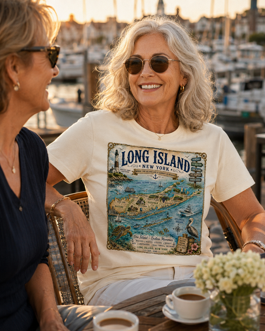 Treasure Map Tee - Long Island Vintage Nautical Map Shirt
