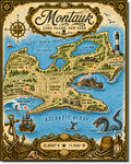 Treasure Map Tee - Montauk Vintage Nautical Map Shirt