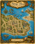 Treasure Map Tee - Stony Brook Vintage Nautical Map Shirt